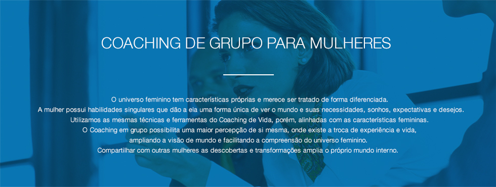 Coaching de grupo para mulheres