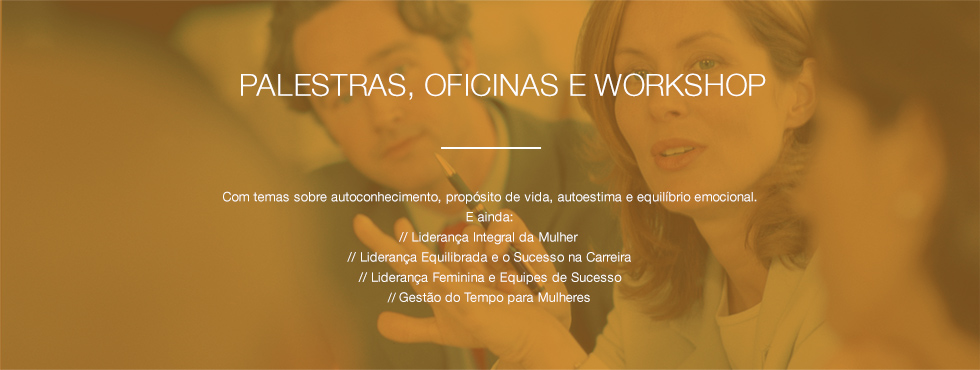 Palestras, oficias e workshop